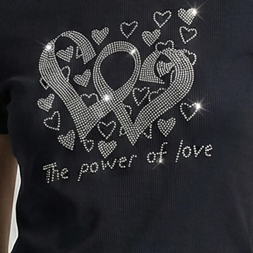 The Crystal Heart Tee – Black — 2