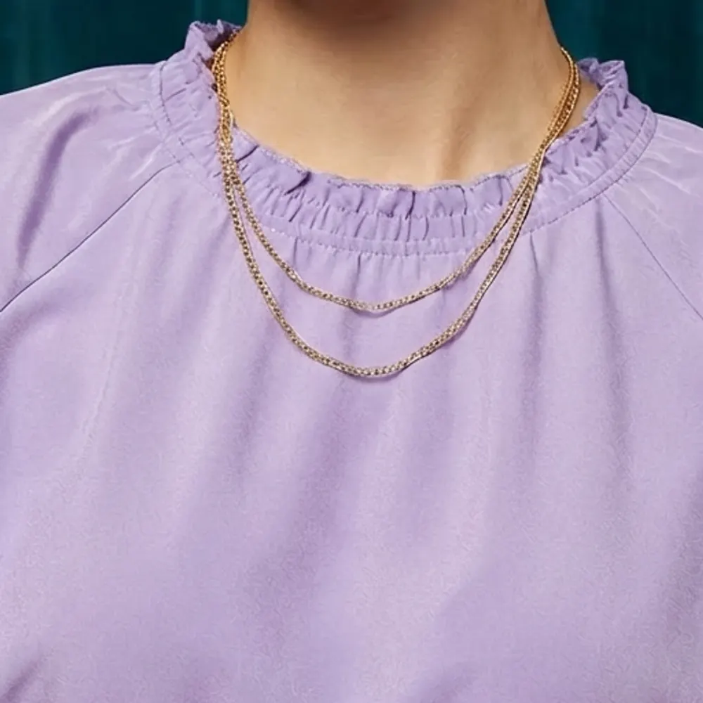 The Gathered Ruffle Top – Lavender — 2