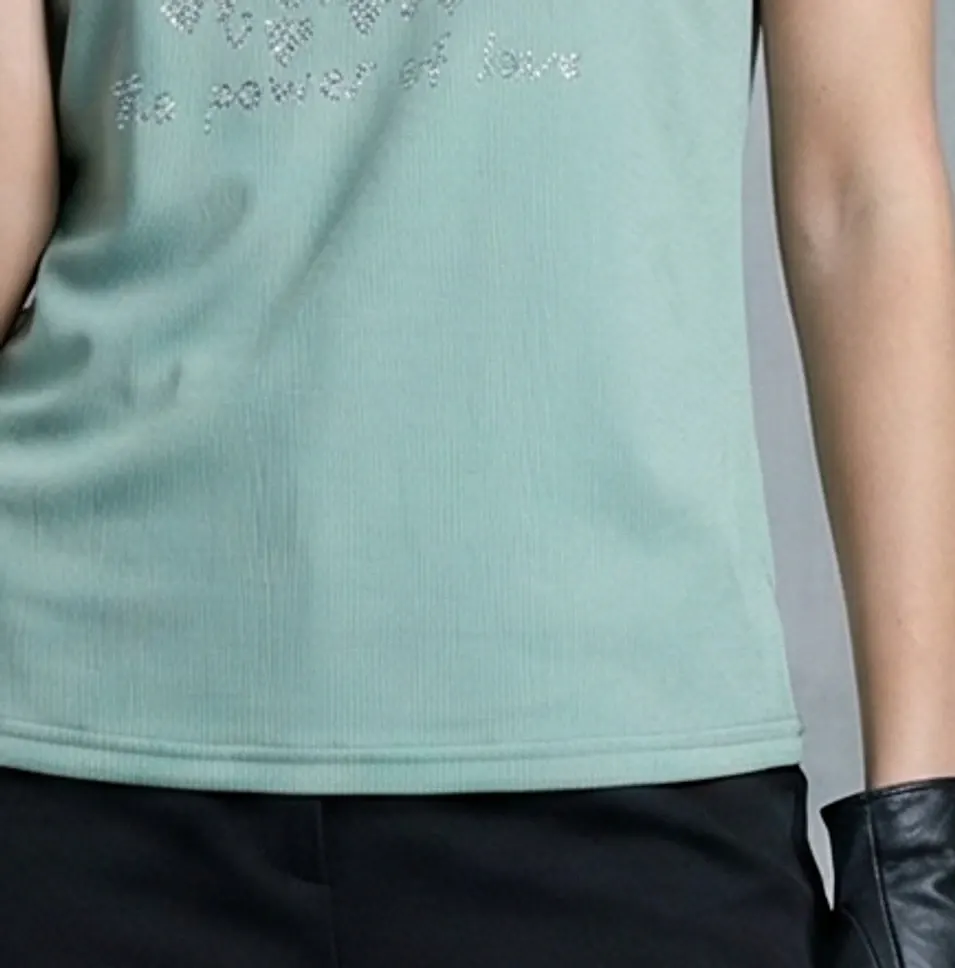 The Crystal Heart Tee – Teal — 2