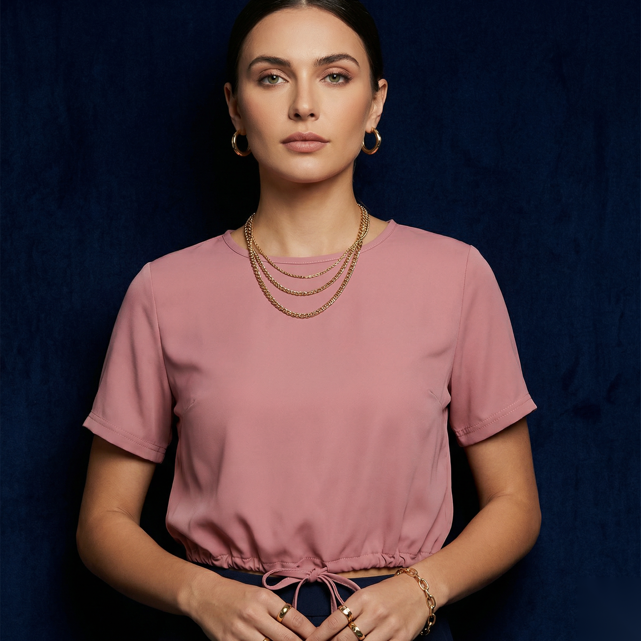 The Blush Fluid Tie Top