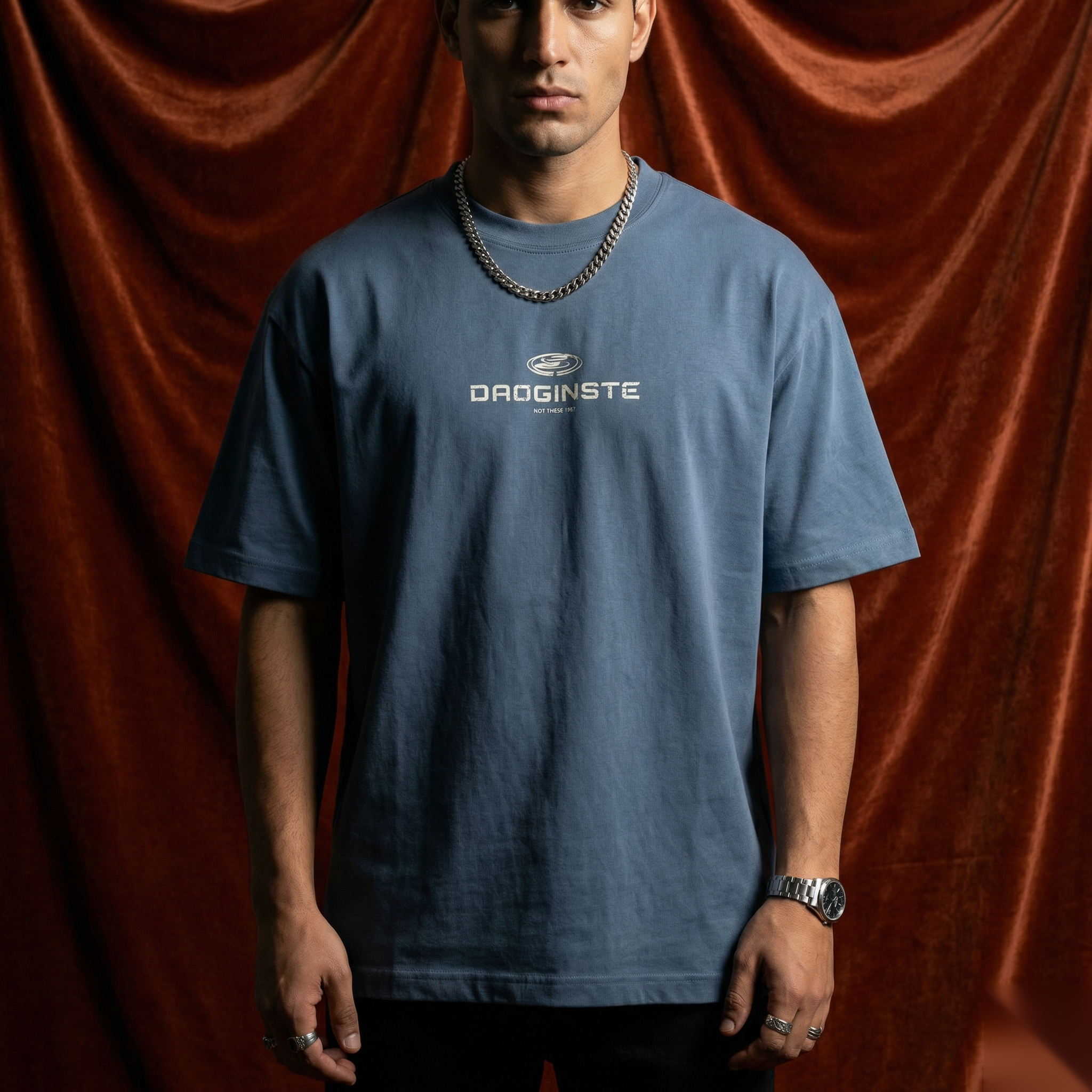 The Steel Blue Emblem Tee