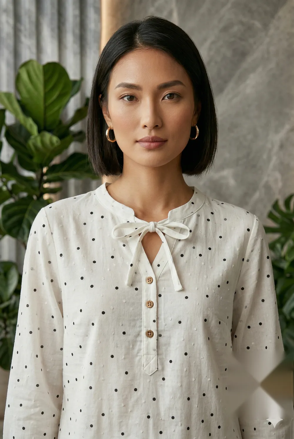 The Heritage Spot Blouse