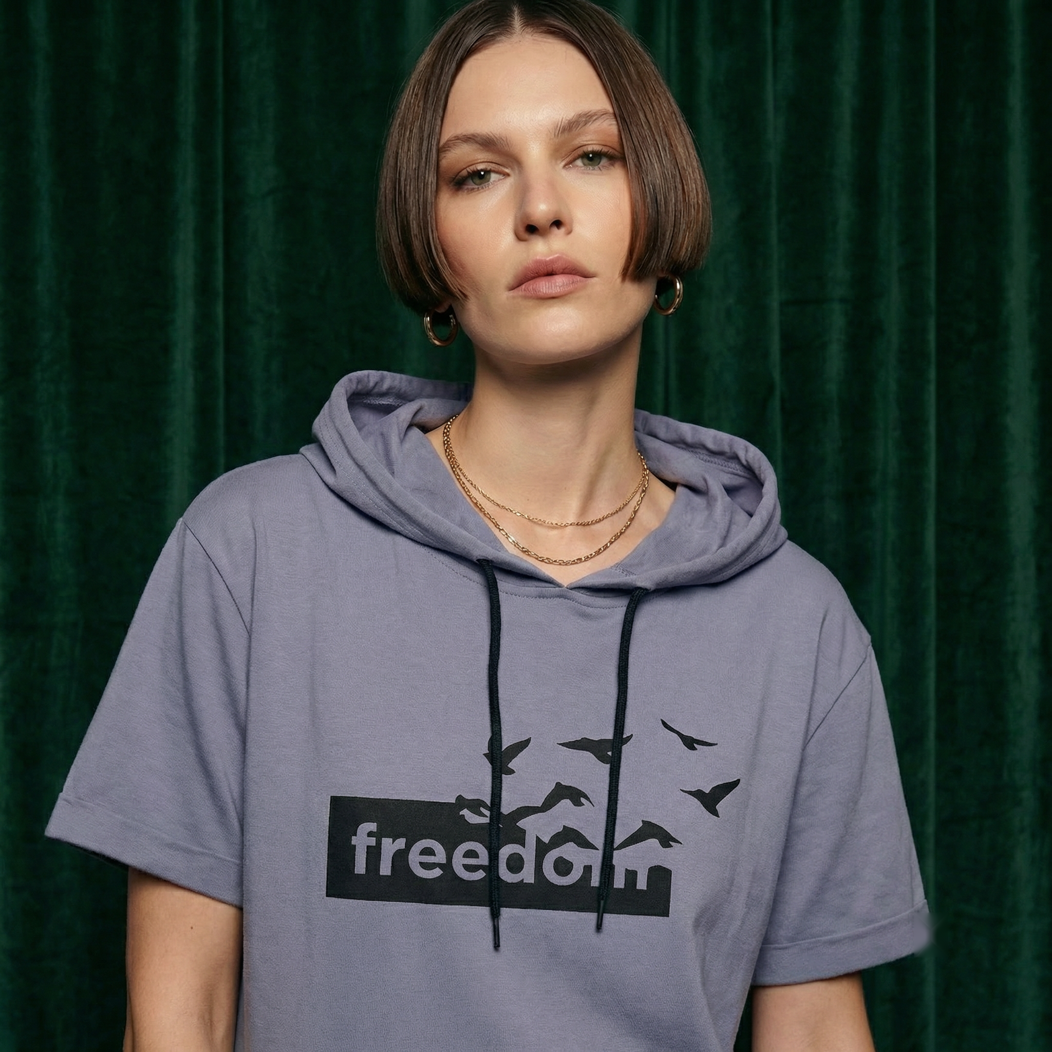The Lavender Flock Hooded Tee