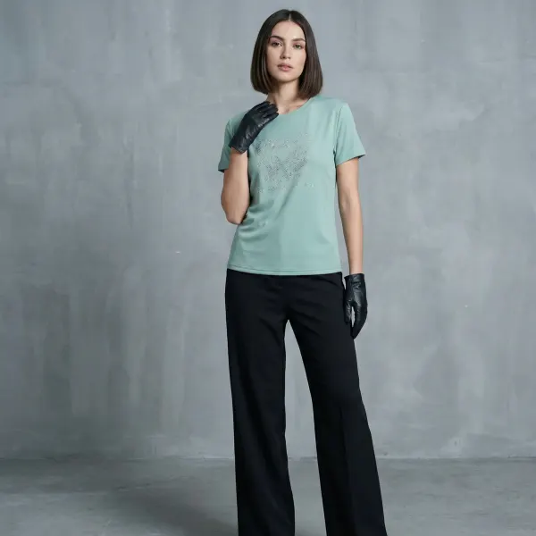 The Crystal Heart Tee – Teal