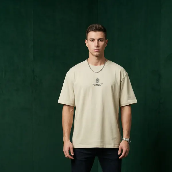 The Coffee Cup Tee – Beige