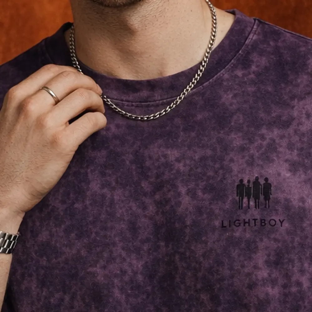 The Mottled Tee – Purple — 4