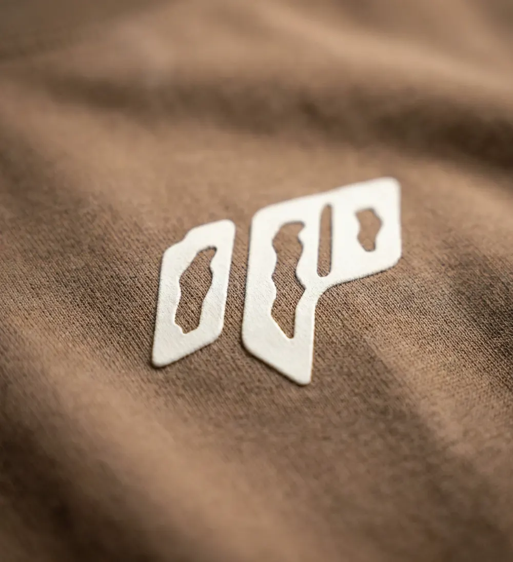 The Geometric Mark Tee – Brown