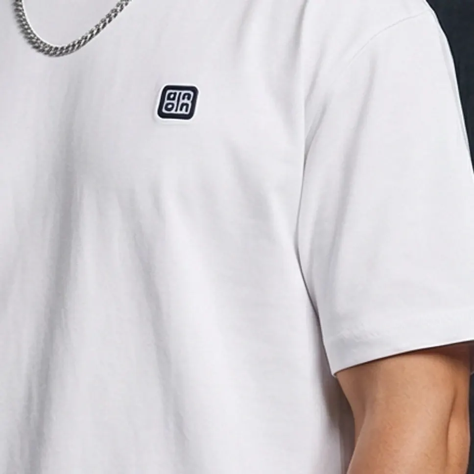 The Logo Patch Crew Tee – White — 4