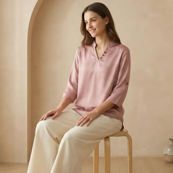 The Sheen Blouse – Pink
