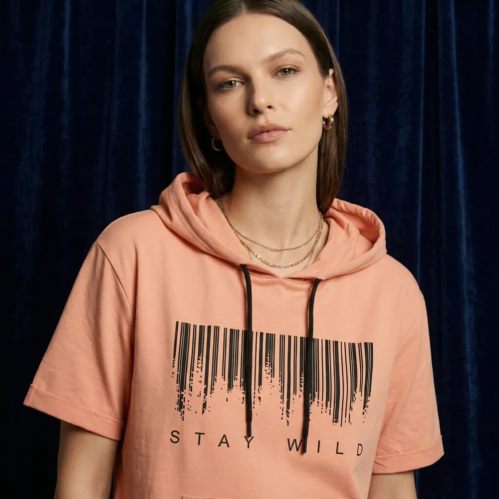 The Peach Flock Hooded Tee