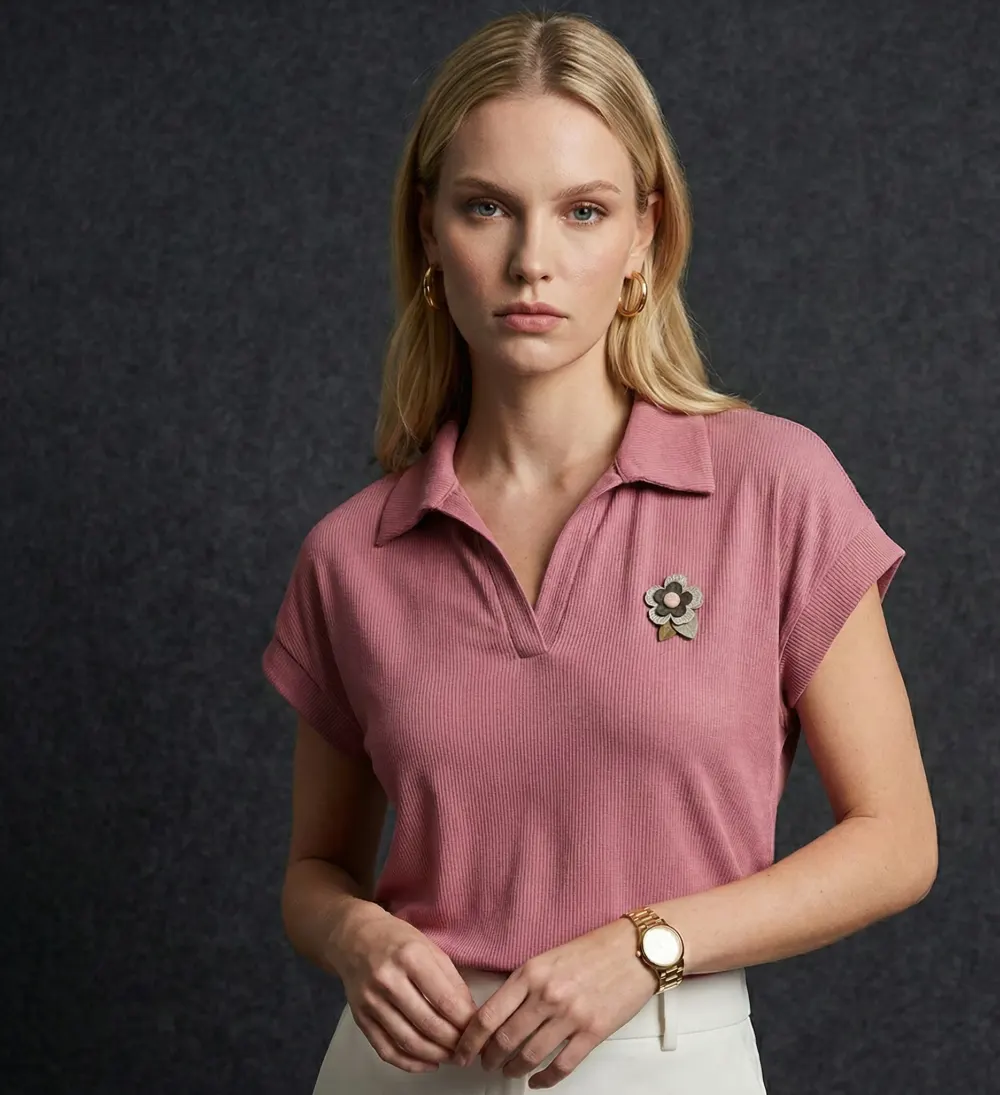 The Corsage Polo – Pink