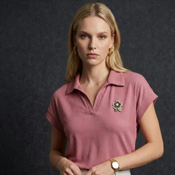The Corsage Polo – Pink