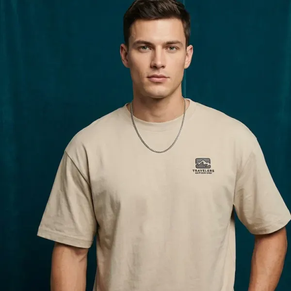 The Travelers Tee – Tan