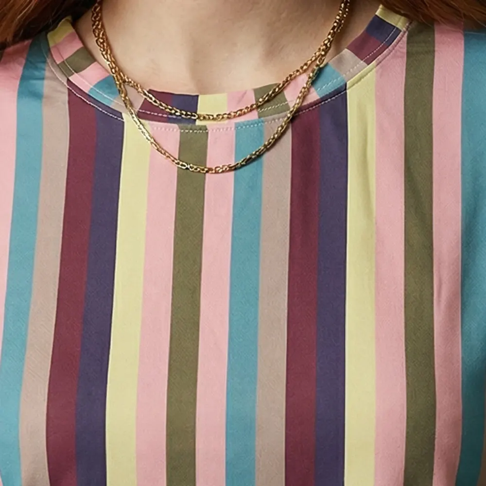 The Grommet Stripe Tee – Multicolor — 2
