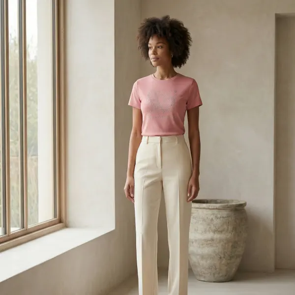 تيشيرت بزخرفة قلب