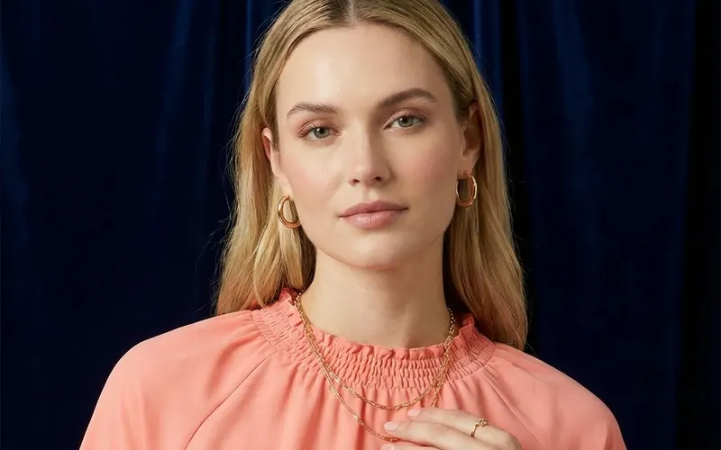 A coral piece worn — a colour of its own
