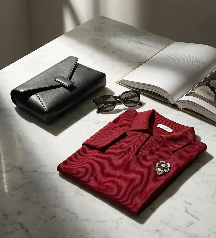 The Corsage Polo – Red — 3