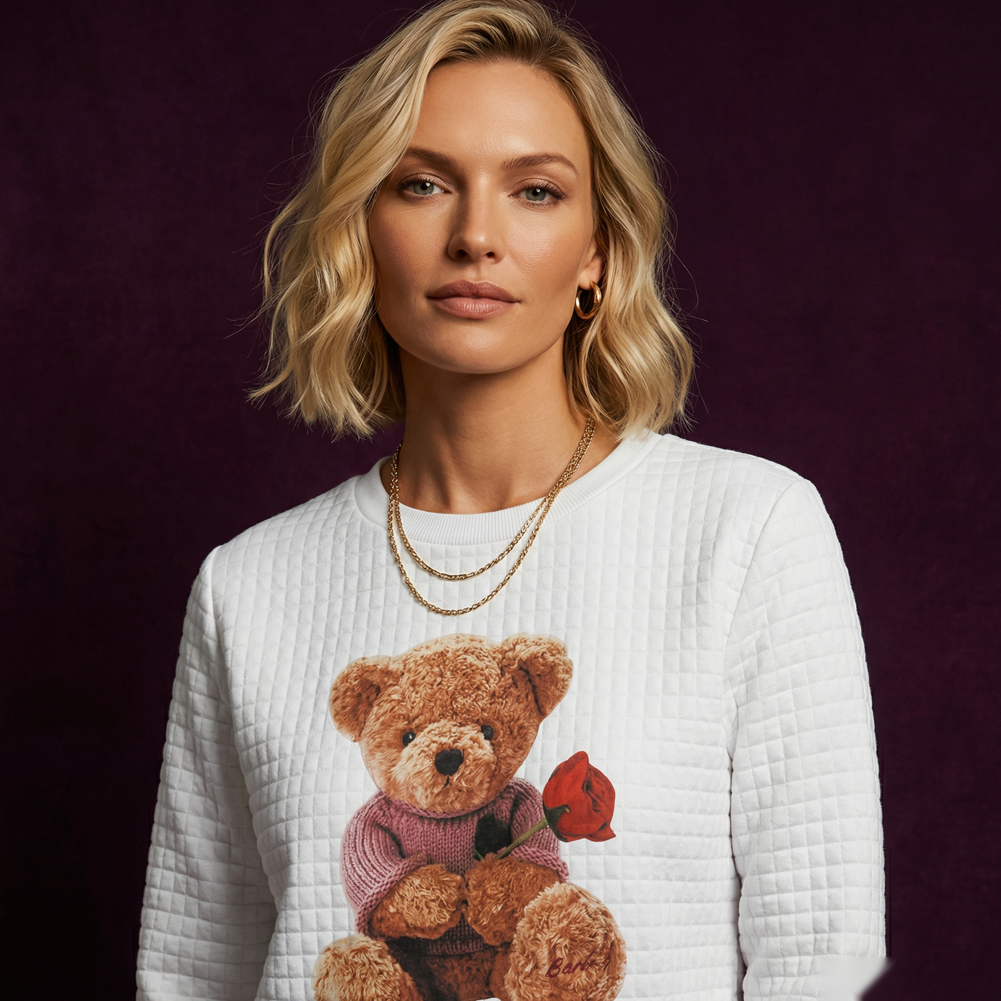 The Rose-Bearer Teddy Sweatshirt