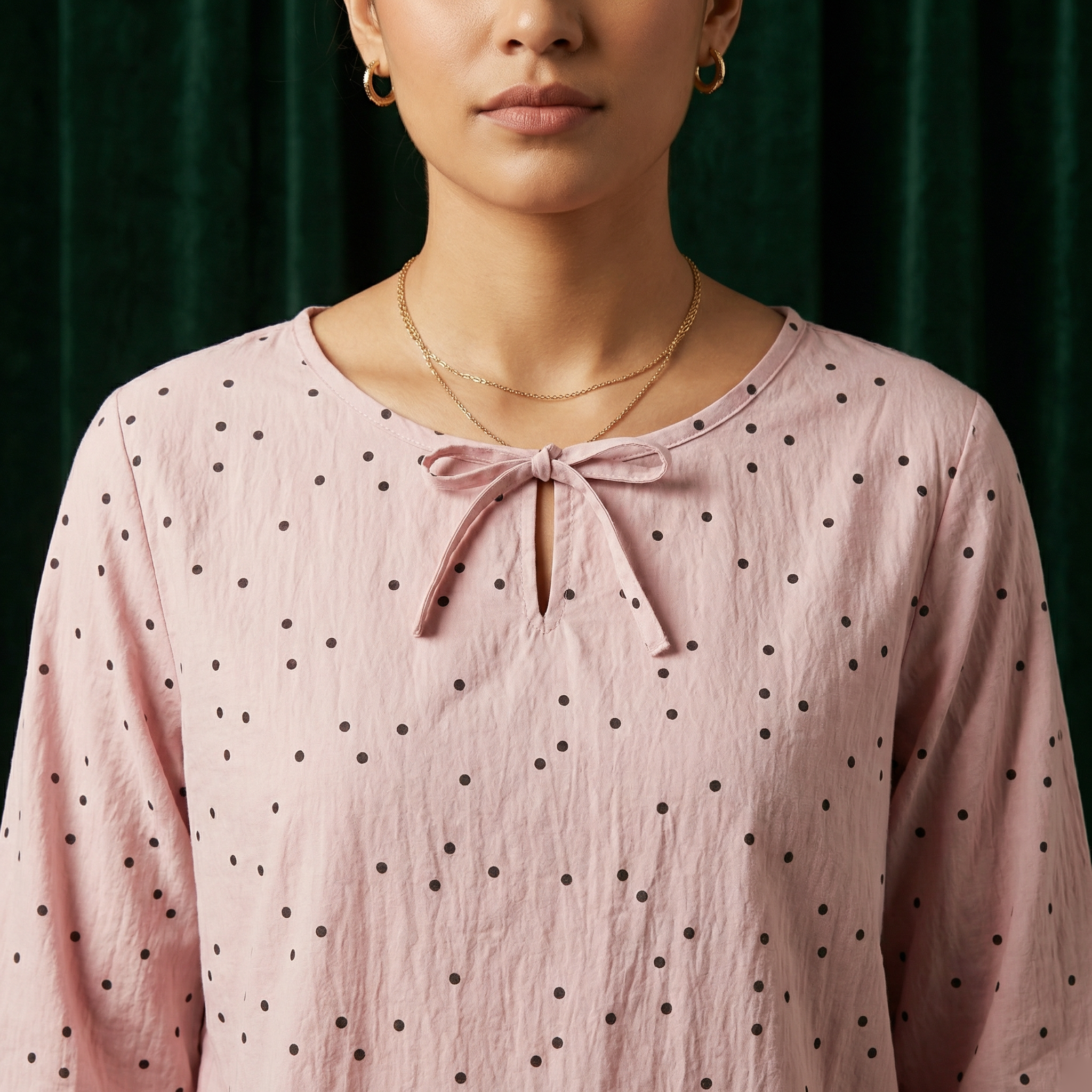 The Dusk Polka Blouse