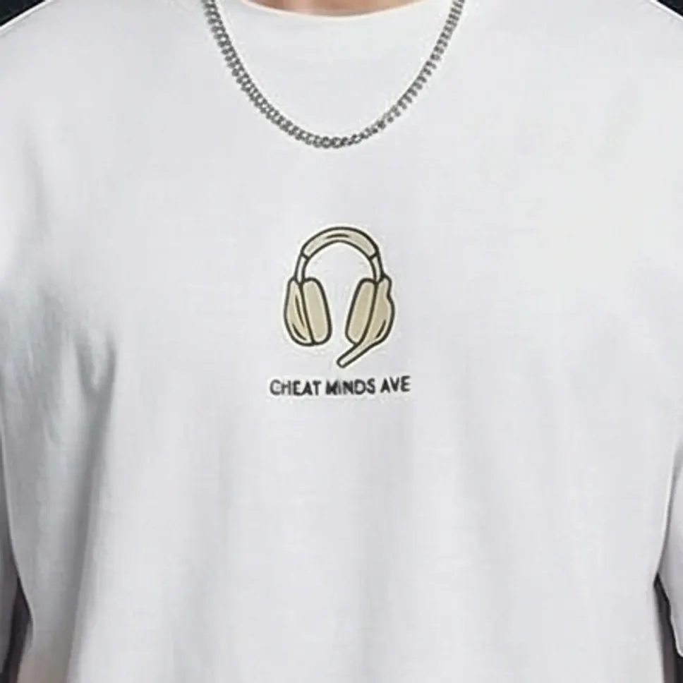 The Headphones Tee – White — 4