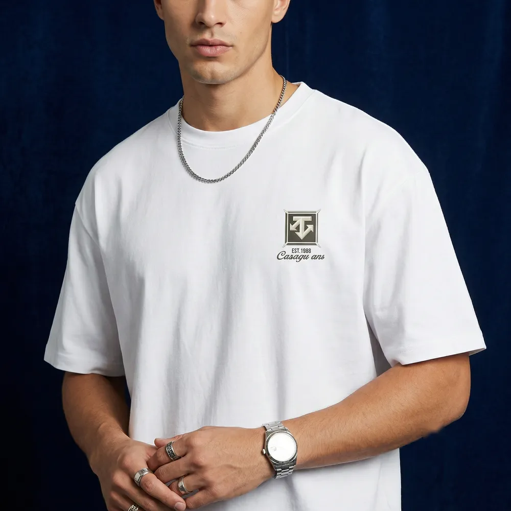 The Crest Tee in White