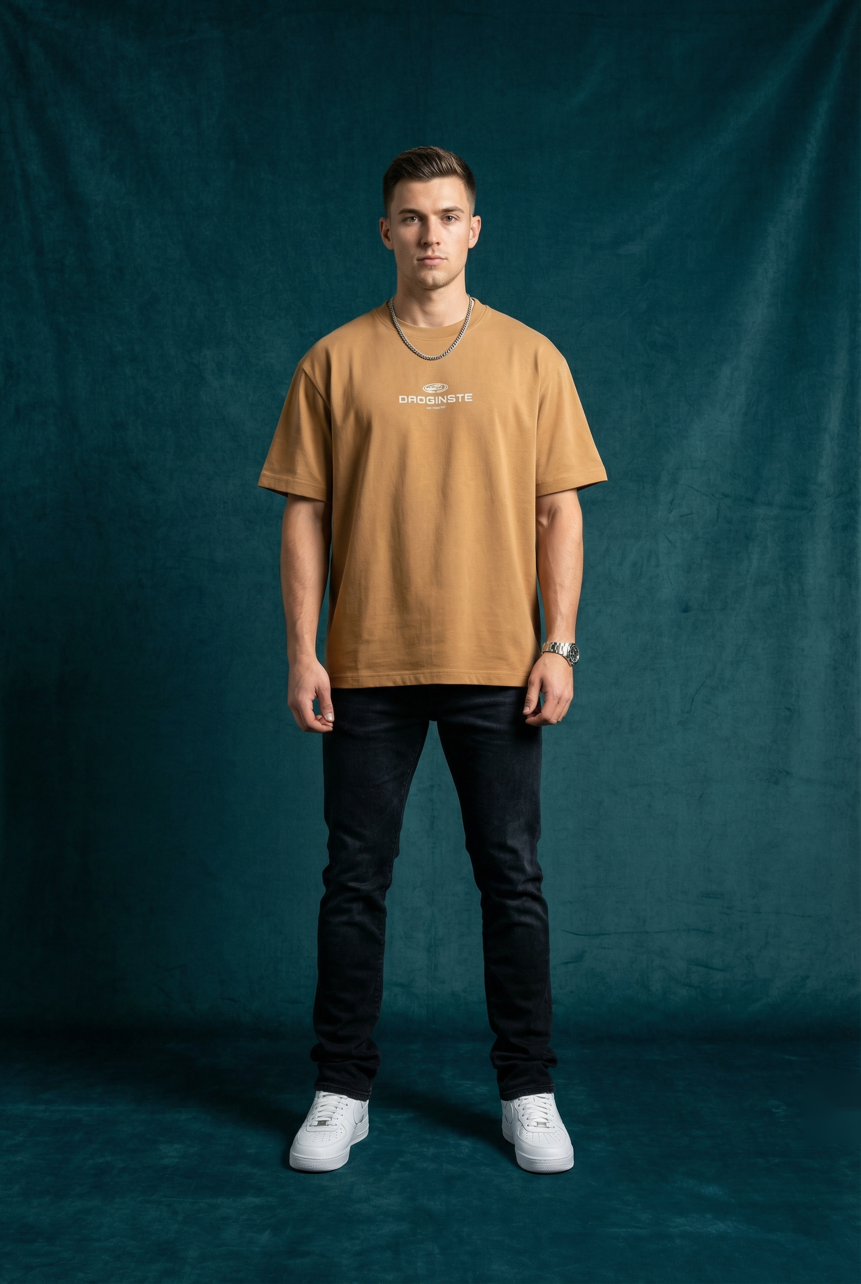 The Camel Embroidered Tee