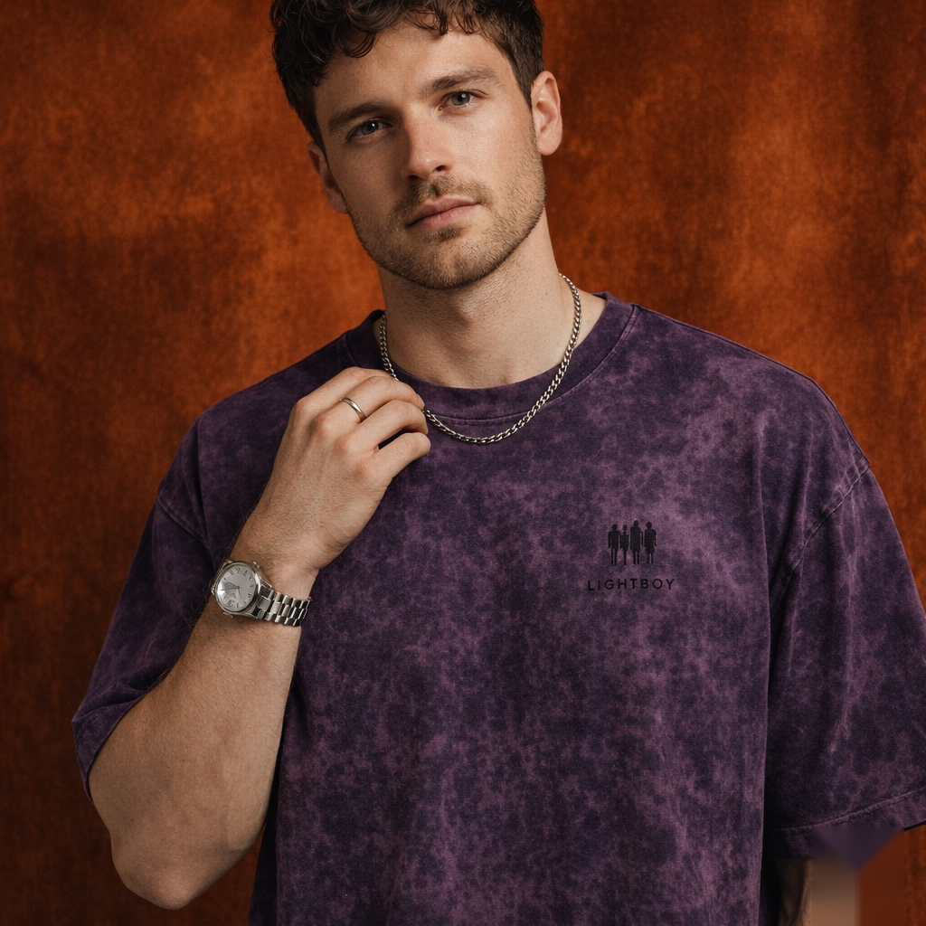 The Aubergine Wash Tee