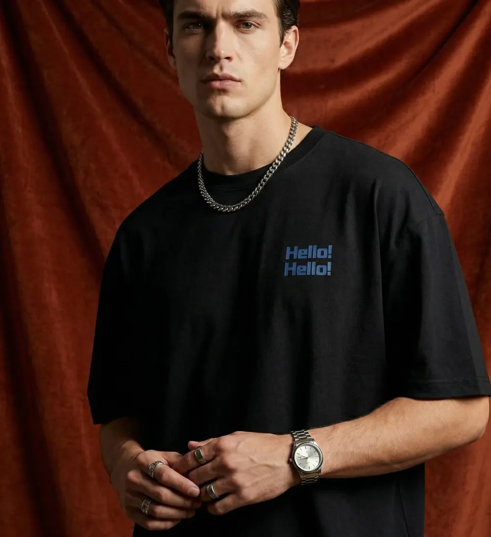 The Hello Tee – Black
