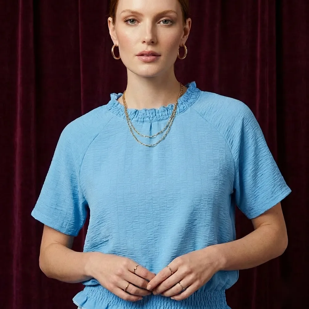 The Sky Smocked Top