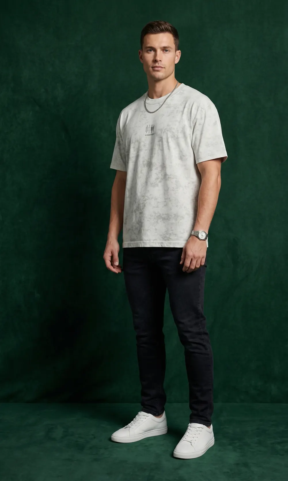 The Mottled Tee – Gray