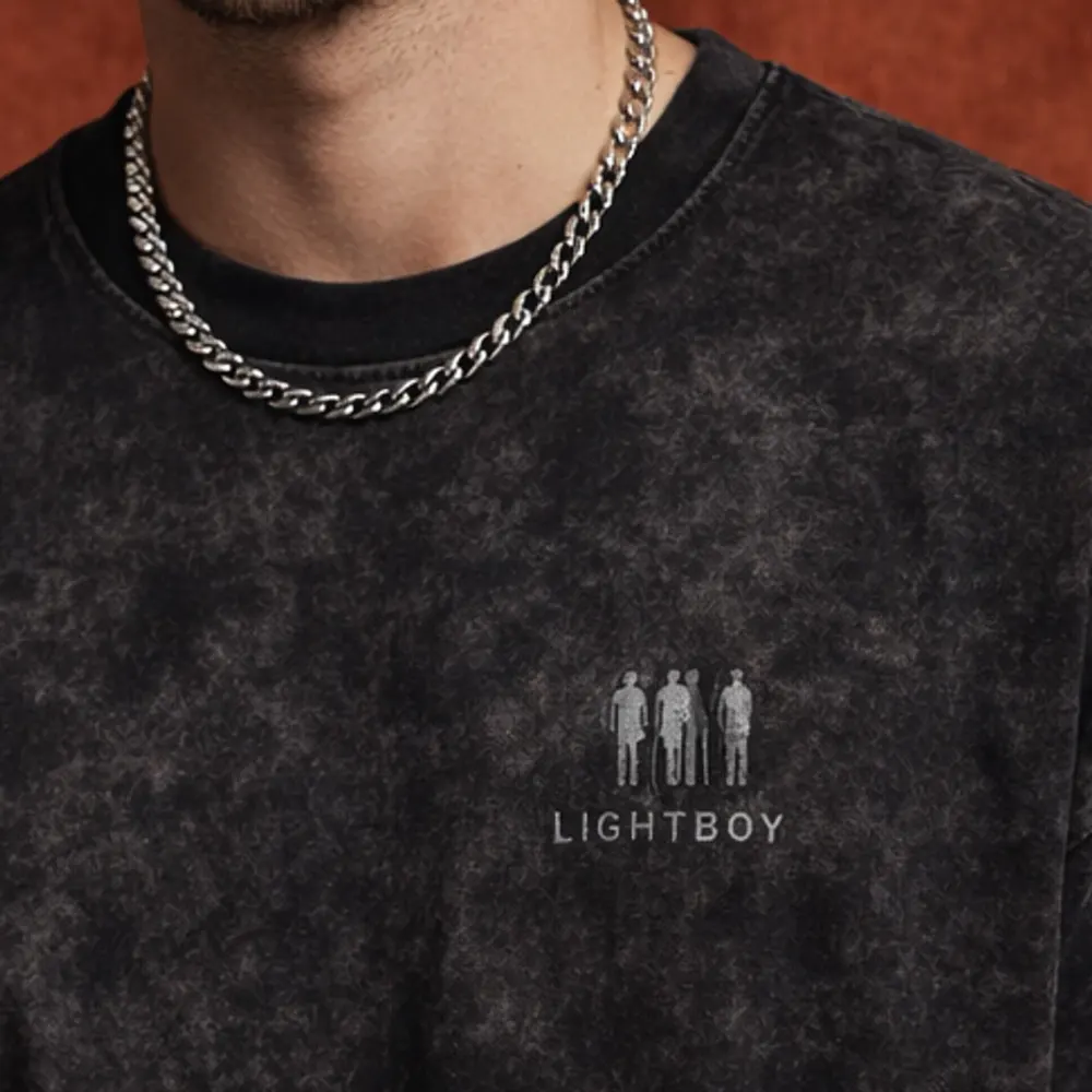 The Mottled Tee – Black — 4