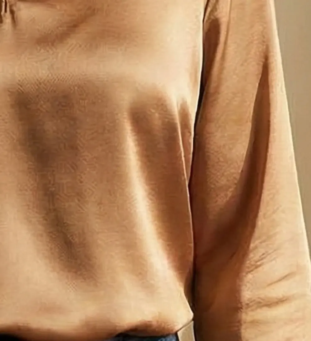 The Sheen Blouse – Brown — 2