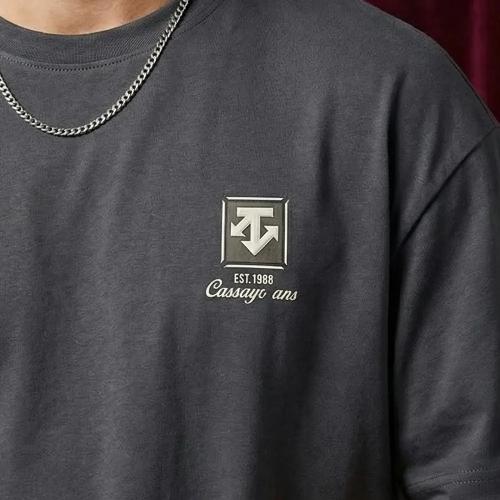 The Crest Tee – Charcoal — 2